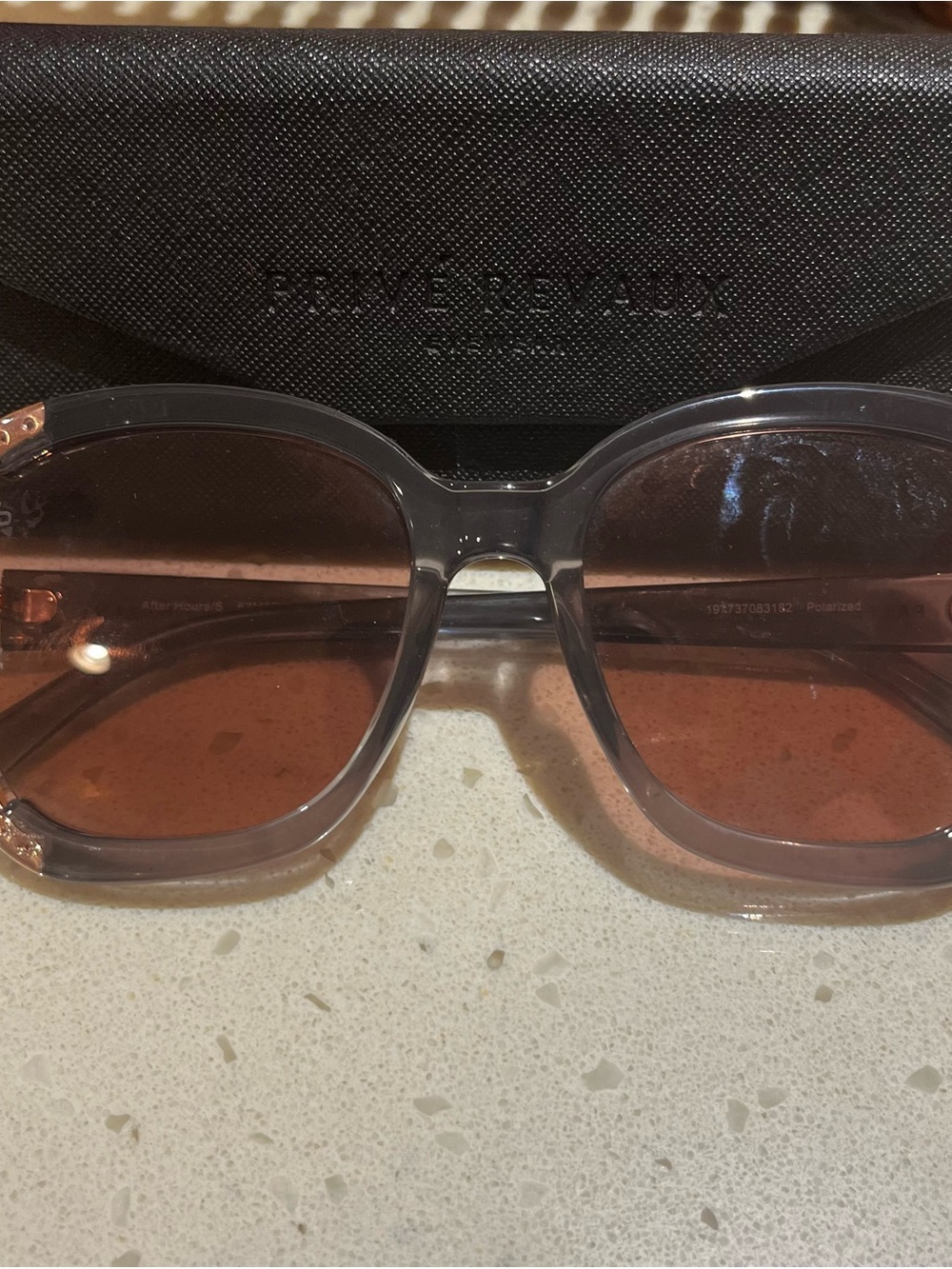 Translucent Brown Gradient Women’s Sunglasses